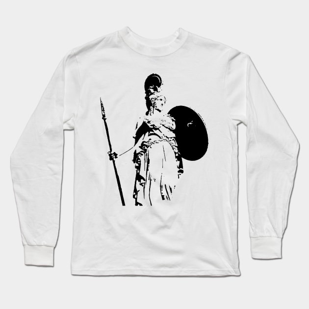 Athena, The Goddess of War and Wisdom Long Sleeve T-Shirt by Heartfeltarts